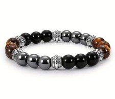 Bracciale uomo pietre usato  Milano