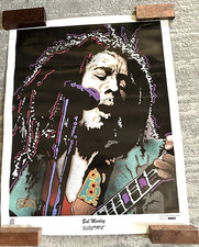 Usado, Antigo 1996 Chris Yambar Bob Marley pôster impressão elétrica 28 x 22 problemas de estado comprar usado  Enviando para Brazil