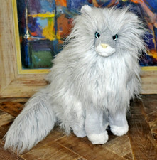 Raro Douglas Cuddle Toys Pelúcia Cinza Prata Angorá Gato Sentado Sylvia com Etiquetas comprar usado Raro Douglas Cuddle Toys Pelúcia Cinza Prata Angorá Gato Sentado Sylvia com Etiquetas comprar usado  Enviando para Brazil