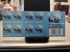 Libro de 20 estampillas Forever de USPS serie SAVE MANATÍES 2023 - COMO NUEVAS FV $14,60 segunda mano  Embacar hacia Mexico