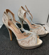 Women white stilettos for sale  Windham