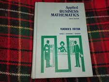 Applied Business Mathematics Ninth Edition Teacher's Edition (1970, Piper, Fairb comprar usado  Enviando para Brazil