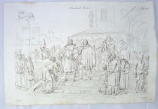 Stampa antica disegno usato  Cremona