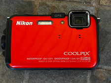 Câmera Digital Nikon Coolpix AW100 16MP com Acessórios - Laranja - Testada FUNCIONA comprar usado  Enviando para Brazil