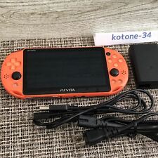 Console PS Vita PCH-2000 laranja neon com acessórios Sony PlayStation Japão comprar usado  Enviando para Brazil