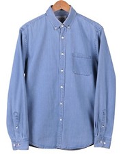 Usado, Camisa casual portuguesa flanela MASTER CRafsmen denim macio algodão botão para baixo G comprar usado  Enviando para Brazil