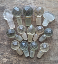 Rolha de garrafa de vidro corte antigo, perfume vintage pequena rolha de vidro cristal comprar usado  Enviando para Brazil