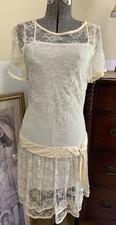 Vintage ivory lace for sale  Long Valley