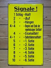 Altes emailschild signaltafel gebraucht kaufen  Angermünde