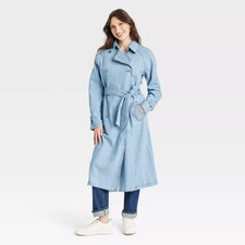 Women denim trench for sale  USA