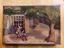 Peinture huile toile d'occasion  France