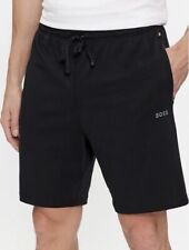 Shorts masculinos Hugo Boss de algodão stretch com logotipo de contraste e cordão preto comprar usado  Enviando para Brazil
