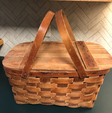 Vintage woven wood for sale  White Lake
