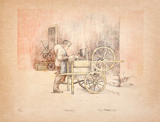 Luigi delleani serigrafia usato  Carrara