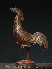 Estátua chinesa antiga de bronze fengshui folclórico galo galo galinha animal comprar usado  Enviando para Brazil
