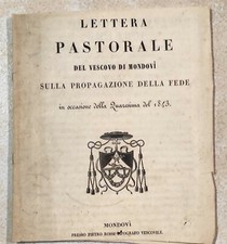 1843 lettera pastorale usato  Magenta