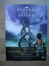 FUNERAL FOR A FRIEND - MEMORY AND HUMANITY - MUSIC PRESS magazine advert 12 X 8  segunda mano  Embacar hacia Mexico