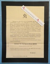 Décès 1888 révérend d'occasion  Rillieux-la-Pape
