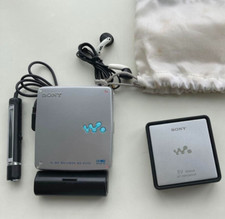 SONY MZ-EH50 HI MD WALKMAN Przenośny odtwarzacz Srebrny ze słuchawkami, etui, baterią na sprzedaż  Wysyłka do Poland