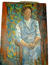Vintage figure painting for sale  Denver