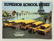 Folheto raro 1976 SUPERIOR ônibus escolar revendedor de vendas - livreto de 18 páginas comprar usado  Enviando para Brazil