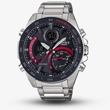 Smartwatch Casio Edifice Bluetooth pulseira vermelha solar ECB-900DB-1AER comprar usado  Enviando para Brazil
