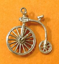 5) NUVO HMK MOVING PENNY FARTHING BIKE 1,8 g-2,5cm Vintage sterling silver charm comprar usado  Enviando para Brazil