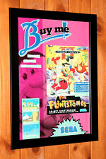Usado, 1993 The Flintstones SNES Game Boy Vinatge Mini Pôster Promocional / Página de Anúncio Emoldurada comprar usado  Enviando para Brazil