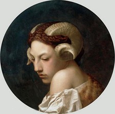 Pintura al óleo perfecta retrato de niña bonita belleza - El arte en lienzo de Bacchante segunda mano Pintura al óleo perfecta retrato de niña bonita belleza - El arte en lienzo de Bacchante segunda mano  Embacar hacia Mexico