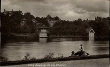 Cartão postal vintage foto real casal barco rio Tâmisa leitura comprar usado  Enviando para Brazil