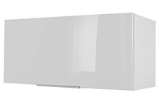 Używany, Szafka kuchenna biała 34x80x35 cm - szafka wisząca MDF z błyszczącym wykończeniem, 1 drzwi na sprzedaż  PL