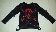 Totenkopf shirt bändern gebraucht kaufen  Deutschland