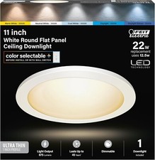 Usado, Luminária de tela plana FEIT 74185 EDGELIT 1''H X 11''W X 11''L branca geada LED comprar usado  Enviando para Brazil