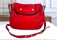 Usado, Bolsa tiracolo Marc by Marc Jacobs original clássica Q Natasha couro pebbled vermelha comprar usado  Enviando para Brazil