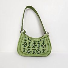 Bolsa pequena ESPRIT verde frisada algodão ombro moda primavera Y2K comprar usado  Enviando para Brazil