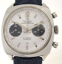 TRANSGLOBE CHRONOGRAPHE 17 JEWELS INCABLOC - CHRONOGRAPH - 1970er HERREN KULTUHR comprar usado TRANSGLOBE CHRONOGRAPHE 17 JEWELS INCABLOC - CHRONOGRAPH - 1970er HERREN KULTUHR comprar usado  Enviando para Brazil