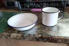 enamel pie dish for sale  SCARBOROUGH