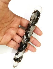 Usado, Torcido Orgone Turmalina e Selenita Combinação Reiki BIG ORGONE Energia PAREDE comprar usado  Enviando para Brazil