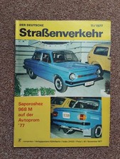 Deutsche straßenverkehr 1977 gebraucht kaufen  Wittenberg