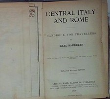 Bardeker central italy usato  Italia