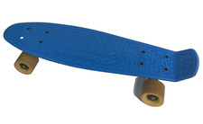 22" Skate Mini Cruiser Penny Style Board Deck Plástico Azul com Rodas Bronzeadas comprar usado  Enviando para Brazil