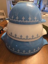 Pyrex snowflake blue for sale  Spring Creek