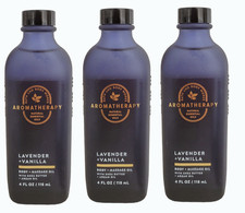 Aceite corporal y masaje Bath & Body Works lavanda vainilla - paquete de 3 - 4 oz cada uno segunda mano  Embacar hacia Mexico