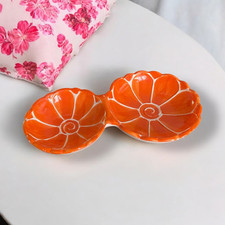 Orange ceramic bowl d'occasion  Expédié en Belgium