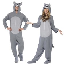 Grau weißes wolfkostüm gebraucht kaufen  Kolkwitz