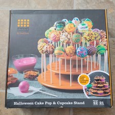 Suporte para bolo pop e cupcake laranja doces criações caixa aberta  comprar usado  Enviando para Brazil