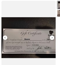 Kalahari gift certificate for sale  Sheboygan