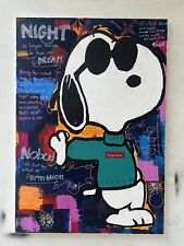 Quadro astratto snoopy usato  Italia