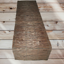 Corredor de mesa 60" x 15" marrom escuro rústico varas de madeira natural comprar usado  Enviando para Brazil