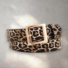 Leopard gold buckle for sale  LONDON